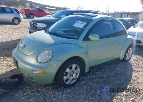 2002 Volkswagen New Beetle Gls Tdi из США, поврежденный, VIN 3VWCP21C22M403231